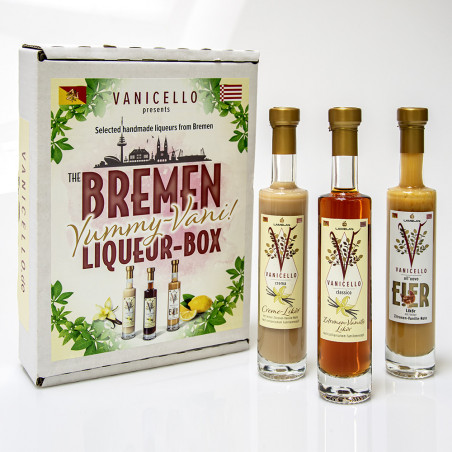 Yummy-Vani: Die Vanicello Likör-Klassiker in der Bremen-Box.