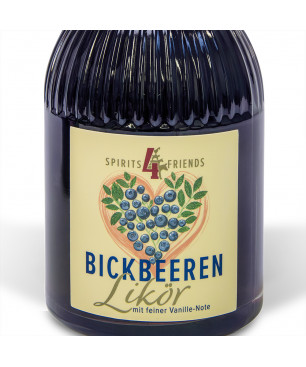 Bickbeeren Likör in der 500 ml Flasche von Spirits4Friends