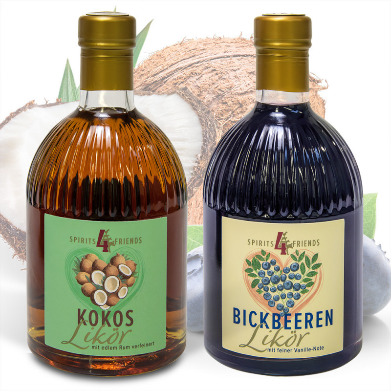 Likör-Bundle: Kokos- und Bickbeeren-Likör